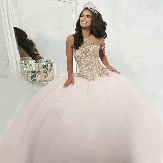 Gold Sweet 16 Dresses