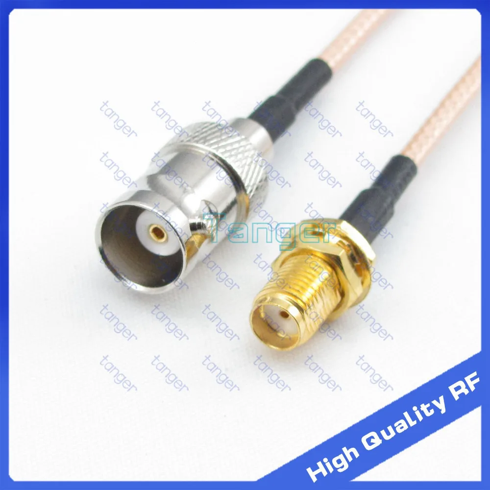 

BNC female jack to SMA female with RG-316 RFCoaxial Pigtail Jumper cable 6" 15cm Tanger High Quality cables
