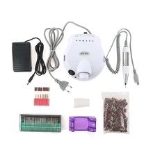 1 шт. электрический сверлильный станок для ногтей 30000 об/мин, оборудование для дизайна ногтей, маникюрный набор, сверло для ногтей, шлифовальный ленточный набор аксессуаров, Европейский штекер TSLM2