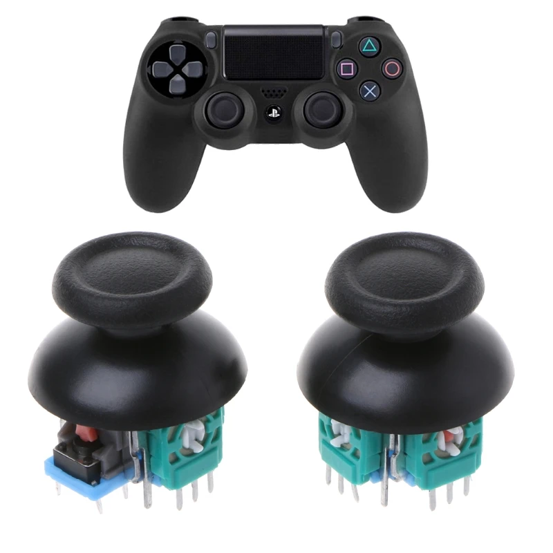 2 шт. ось джойстика аналоговый модуль датчика Thumbstick для PS4 Pro тонкий контроллер