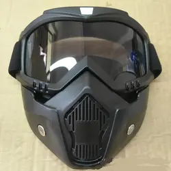 Лидер продаж модульная маска Съемная очки и рот фильтр идеально подходит для открытого уход за кожей лица Мотоцикл половина шлем