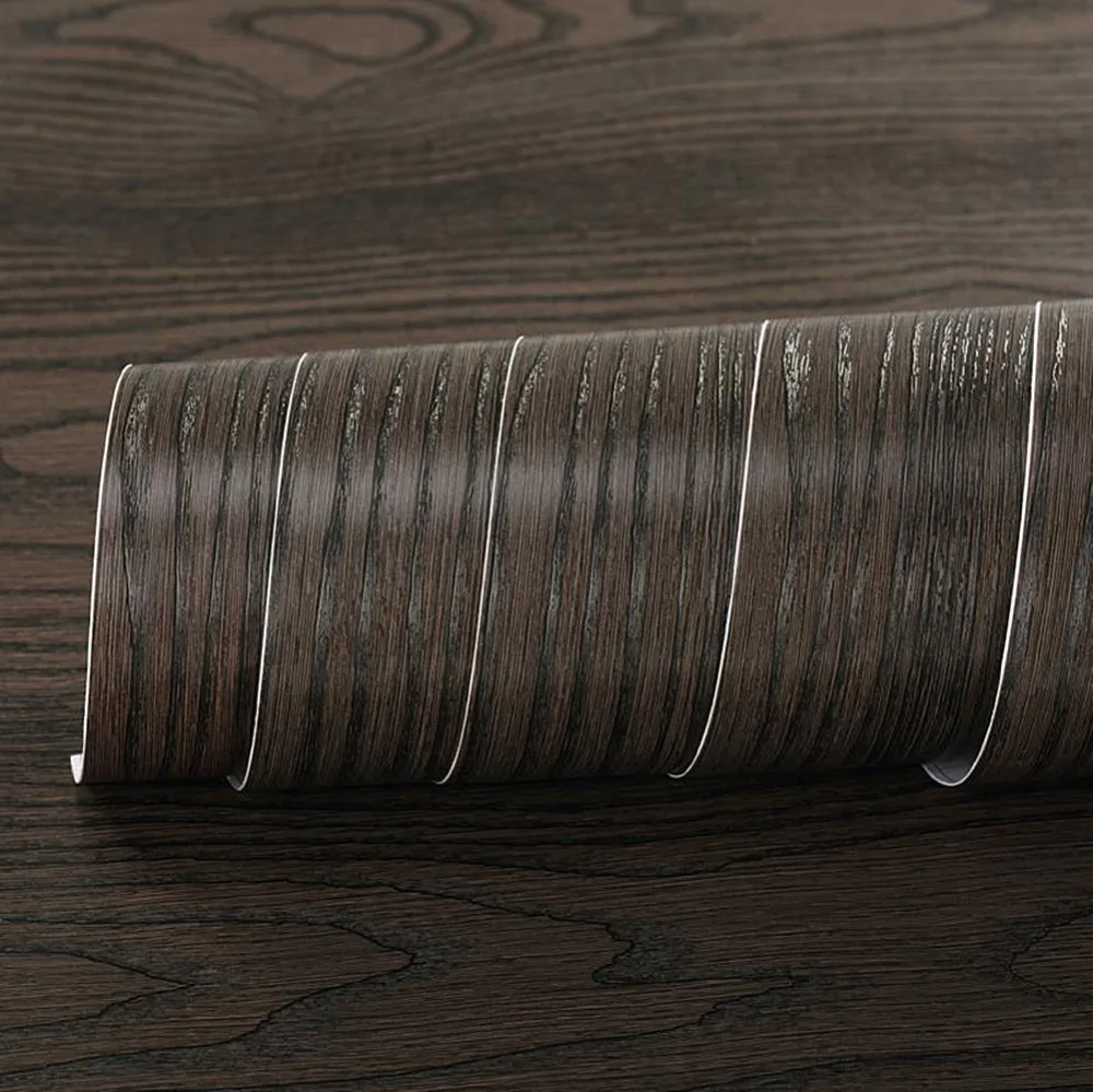 60*200cm Ebony Grain Wardrobe furniture Vinyl Decorative Film Wallpaper PVC waterproof Wall sticker Home Decal 24''x79''