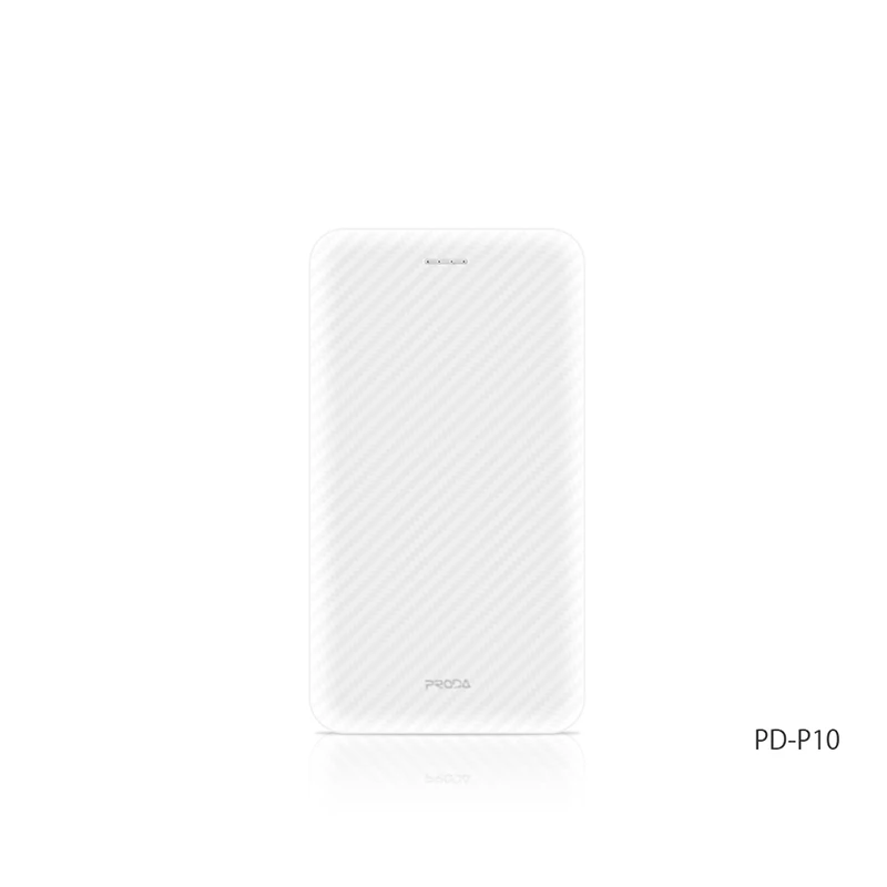 Внешний аккумулятор PRODA Powerbank 5000 мАч с usb зарядным кабелем для Iphone Xiaomi Huawei