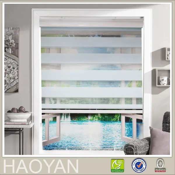 Cortina de ventana cebra persianas enrollables para cocina sala de estar Oficina rodillo zebra persianas serie 07 con impresión freeshipping