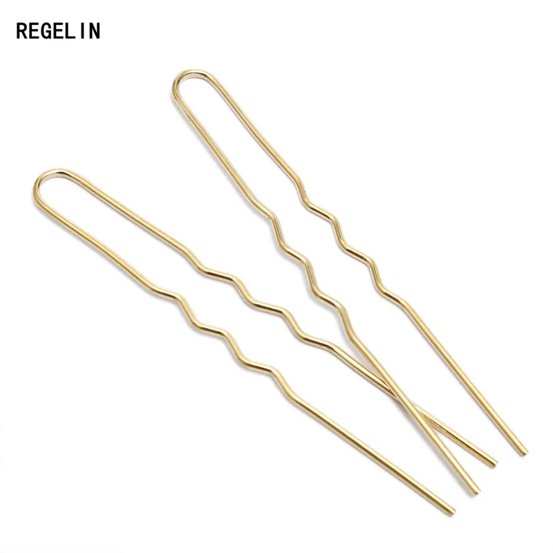 REGELIN 70 мм * 1 2 необработанные латунные палочки для волос цвета розового золота u