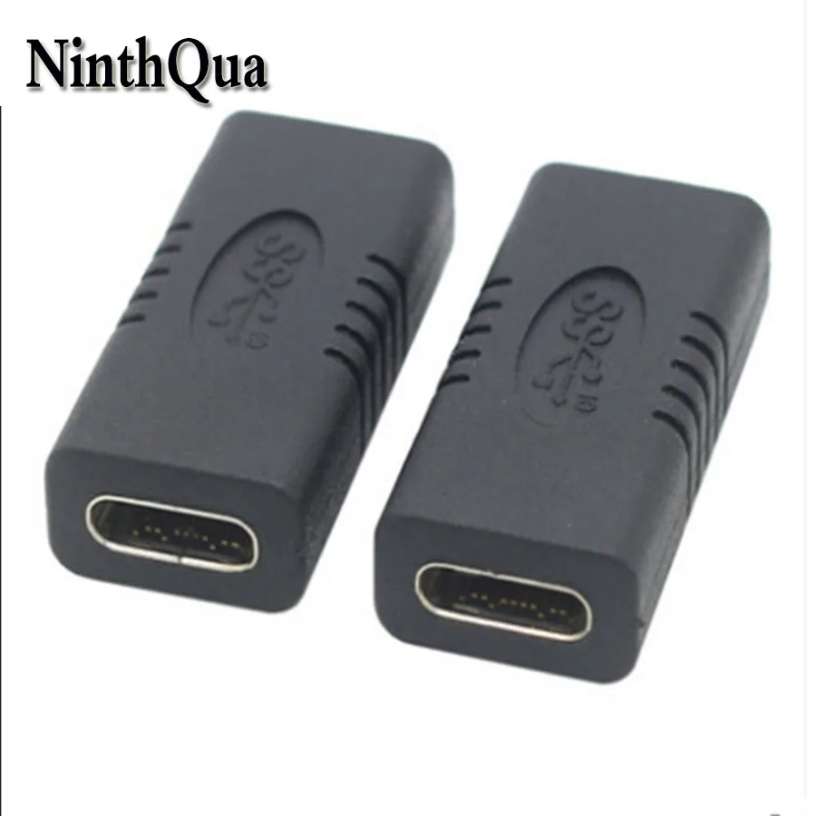 

1pcs USB 3.1 Type C Female to Female adapter USB-C to USB-C Charging Data Audio Video Extension Cord Plug Connector