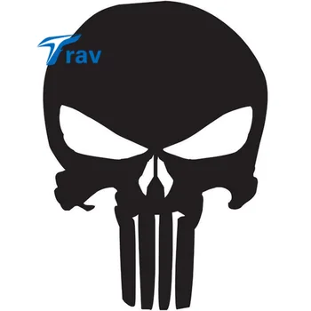 

Punisher Skull Bumper Sticker Window American Sniper Car Truck Decal Vinyl 15x10 cm Color Random