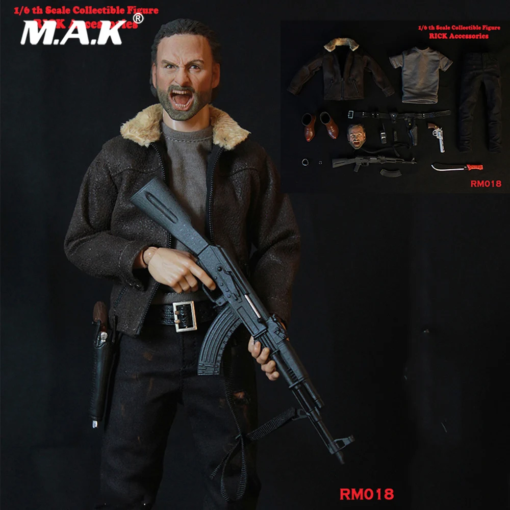 1/6 полный набор Коллекционная RM018 Sheriff RICK Мужская голова одежда аксессуары набор модель для 12 дюймовых экшен фигурок тела вентиляторы подарки