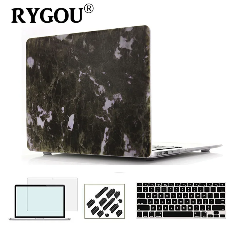 DL-19 RYGOU чехол с мраморной текстурой для Apple Macbook Air Pro retina 11 12 13 15 дюймов для Mac book Pro 13 15 A1706 A1707 A1708 чехол - Цвет: DL-19