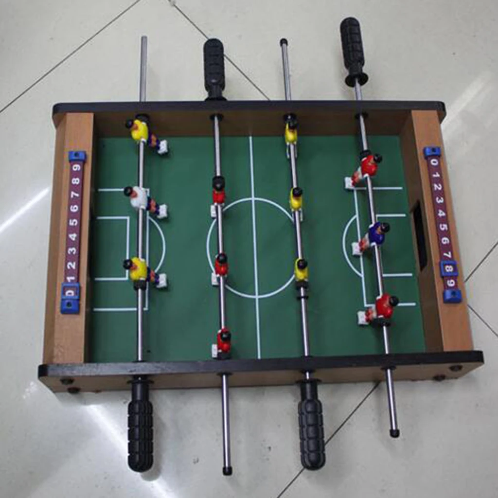 Mini Tabletop Foosball Table-Portable Mini Table Football / Soccer Game Set with Two Balls and Score Keeper for Adults Kids