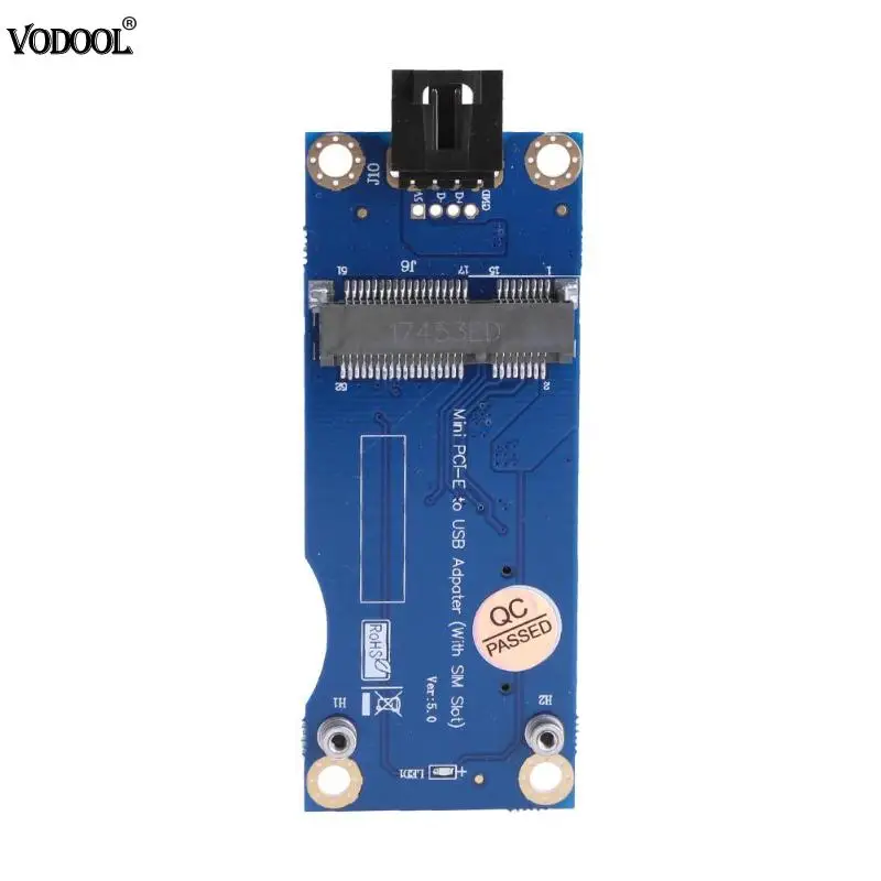 

Mini PCI-E 4 Pin Wireless to USB with SIM Card 6pin/8pin Slot WWAN LTE Module Adapter for 3G/4G wireless Mini-Card to USB Port