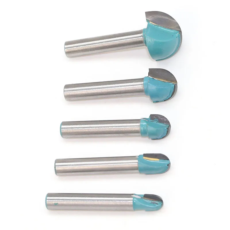 

5pcs Router Bits Set 6mm Shank Router Bit Ball Round Nose Wood Milling Cutter Cabinet Frames Power Tools