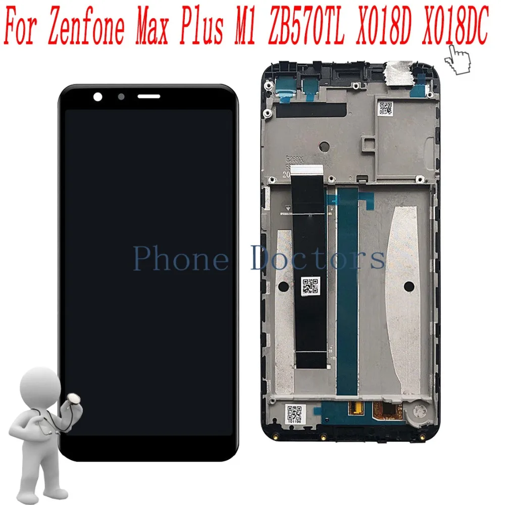 

5.7 inch Full LCD DIsplay+Touch Screen Digitizer + Frame Cover Assembly For Asus Zenfone Max Plus M1 ZB570TL X018D X018DC