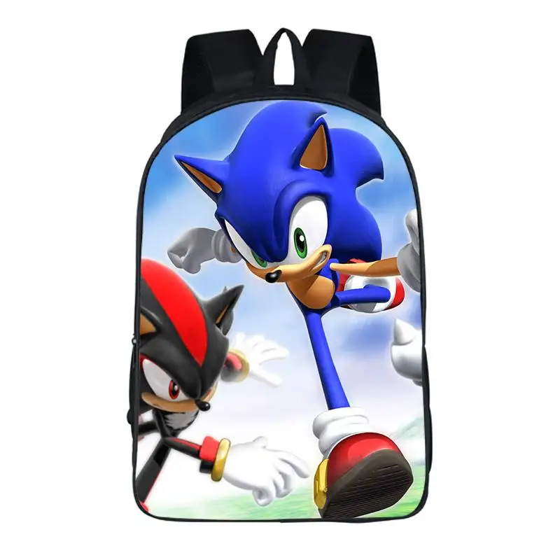 Хит продаж рюкзак для книг Super Mario Sonic Boom 16 дюймов мультяшный детей мальчиков и