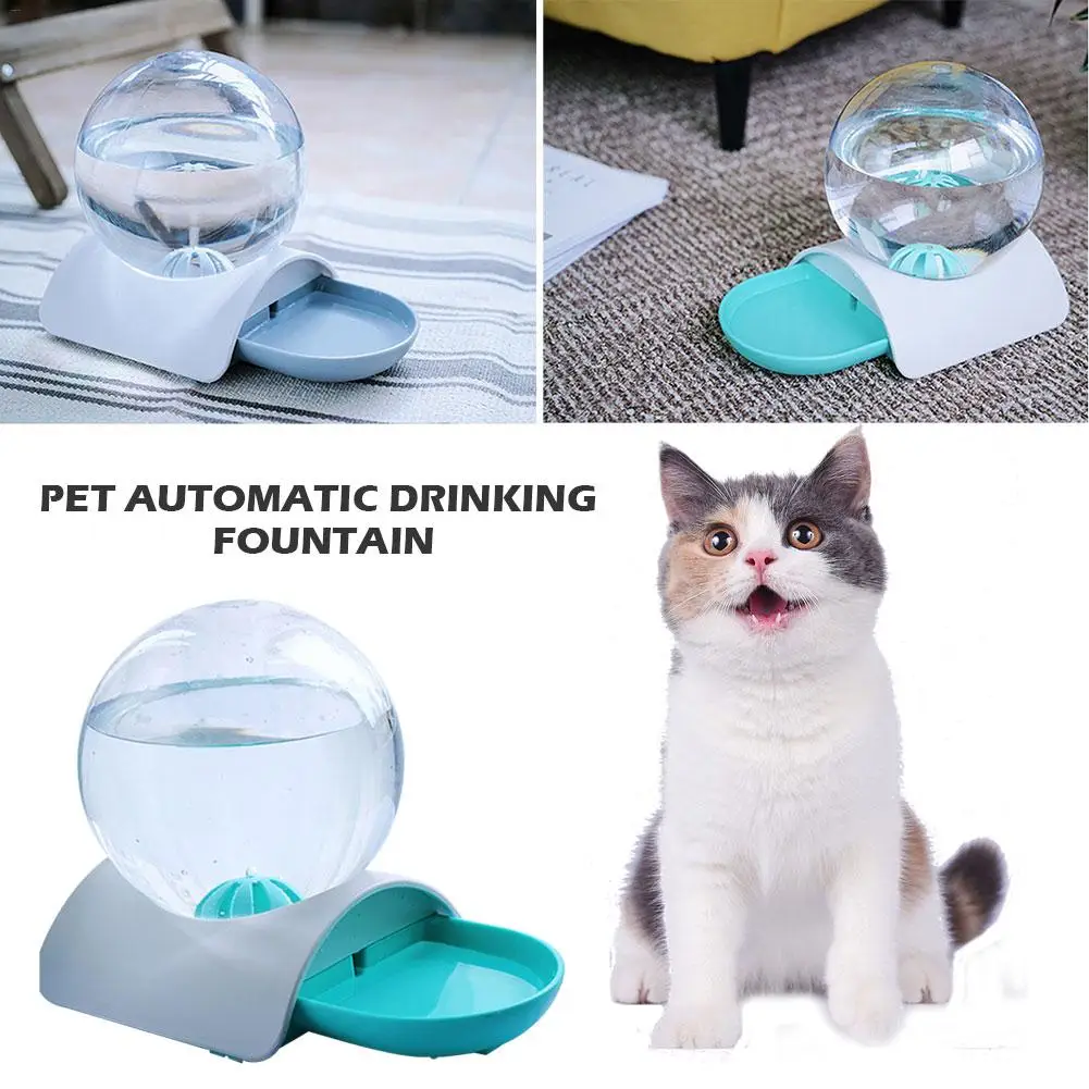 2.8л ПЭТ автоматический питьевой фонтан со сферической бутылкой для воды собака кошка дозатор для воды Автоматическая питательная бутылка для домашних животных