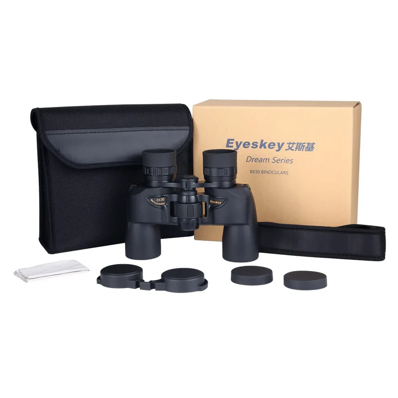 Mini 8x30 powerful Binoculars Eyeskey Nitrogen-filled Waterproof BAK4 Telescopes HD Lll Night Vision Binocular Telescope Tools Mini 8x30 powerful Binoculars Eyeskey Nitrogen-filled Waterproof BAK4 Telescopes HD Lll Night Vision Binocular Telescope Tools