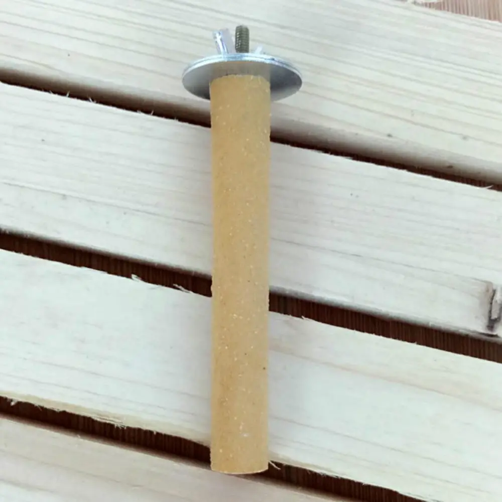 Parrot Stand Pumice Stone Perch Nail trimmer Budgie Canary Finch Cockatiel Parakeet 2 x 14cm Birds Supplies Accessories