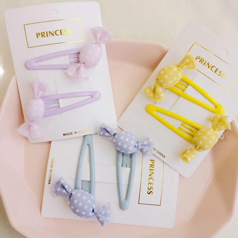 

Cute Candy Hairpins For Baby Girls Lovely Headwear Kids Hairgrips Colorful Pink Blue School Children Hair Clip Infants Barrettes
