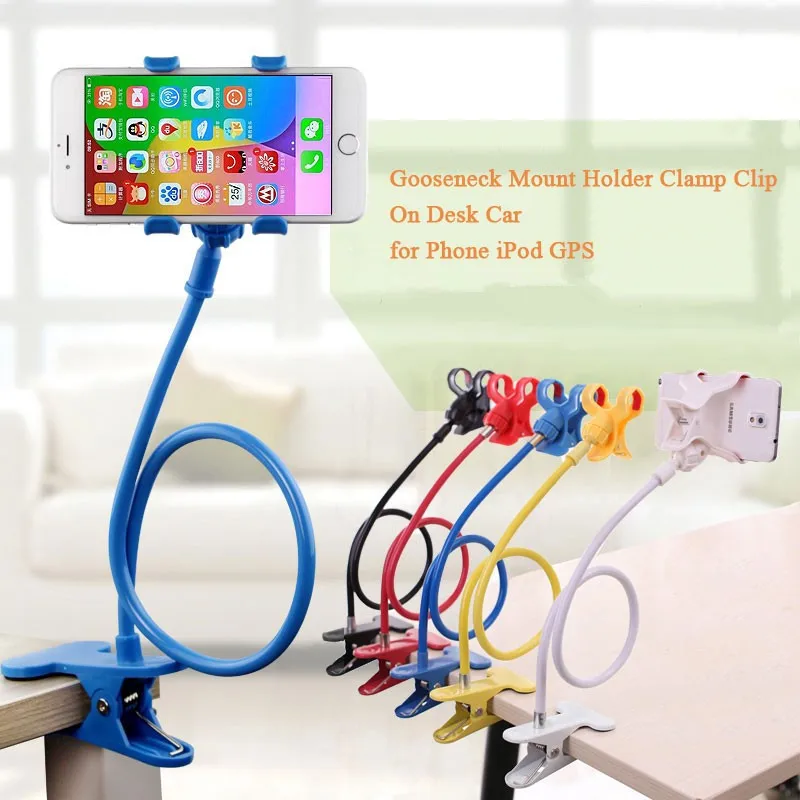 360 degree Flexible Arm phone holder stand Lazy People Bed Desktop mount for Alcatel C3 C5 C7 C9 idol2 mini 6037 7046 7040 5017 | Мобильные