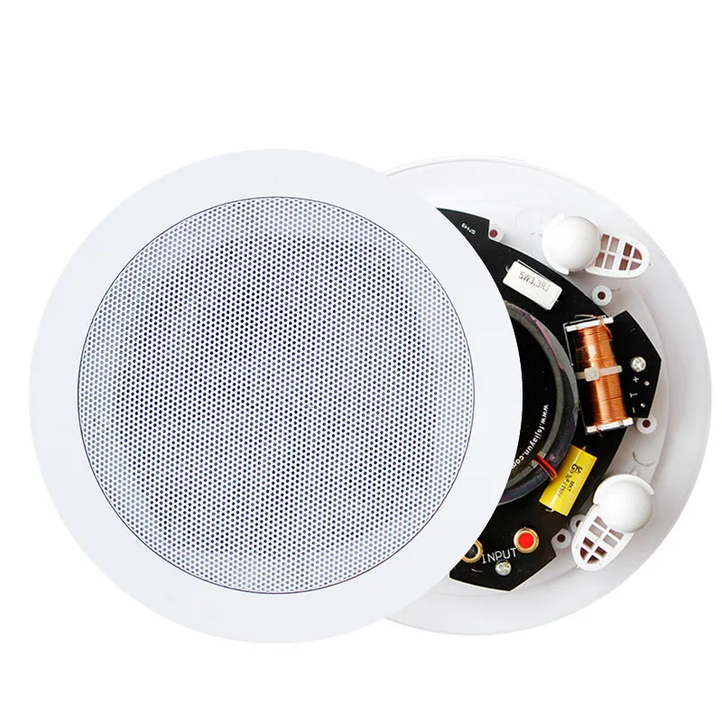 

1piece Ceiling speaker 15-60W 8ohm Background music horn Fixed resistance speaker free shipping