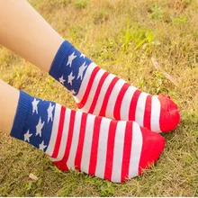 1 пар/лот Лидер продаж года пятизвездочный американский флаг Носки женщин Носки в носки без пятки производителей Harajuku/женские конопли Носки Meias