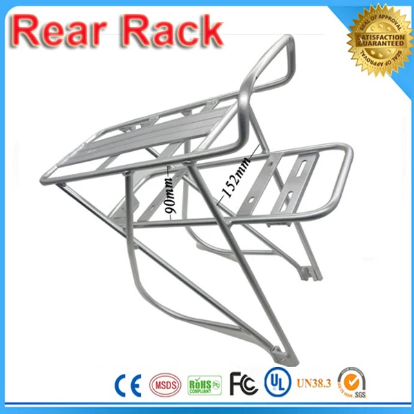 Cheap Bike bicycle Battery rack Rear Shelf Rear Rack Rear Carrier for 36v 48v battery suitable for T 24/26/INCH BIKE TIRES 2