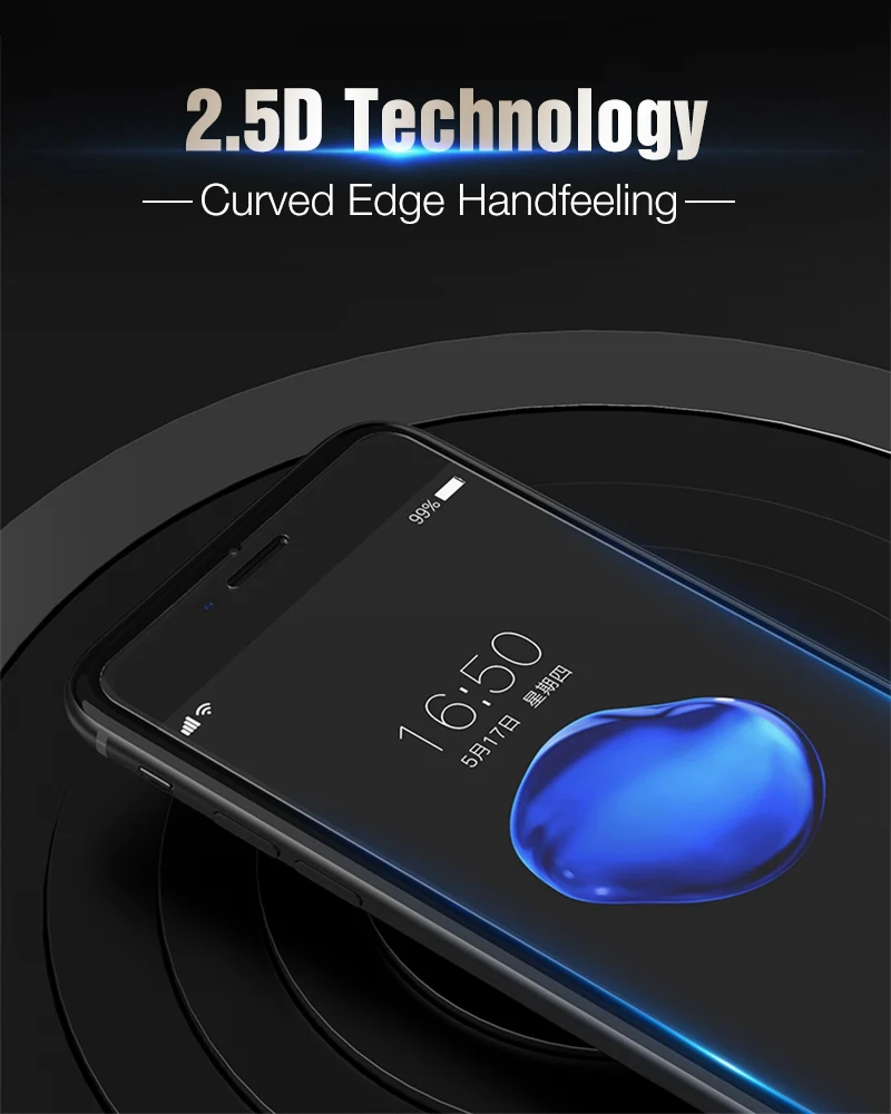 Hisomone High Quality Tempered Glass For iphone 6 6s Screen Protector For iphone 7 Plus Glass For iPhone 8 Plus X 5 4 4S Film