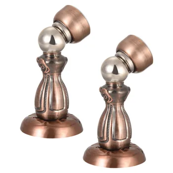 

Uxcell 2pcs 86 x 52mm Retro Door Magnetic Catch Holder Stopper Doorstop Iron Alloy Electroplating Copper Tone Bronze Tone