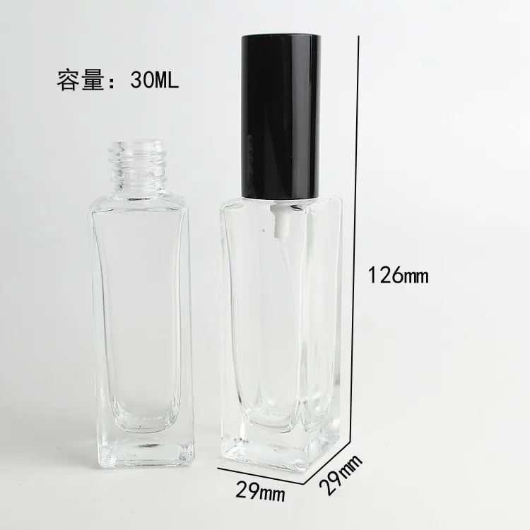 Download 30ml Transparent Glass Refillable Packaging Bottles ... Yellowimages Mockups