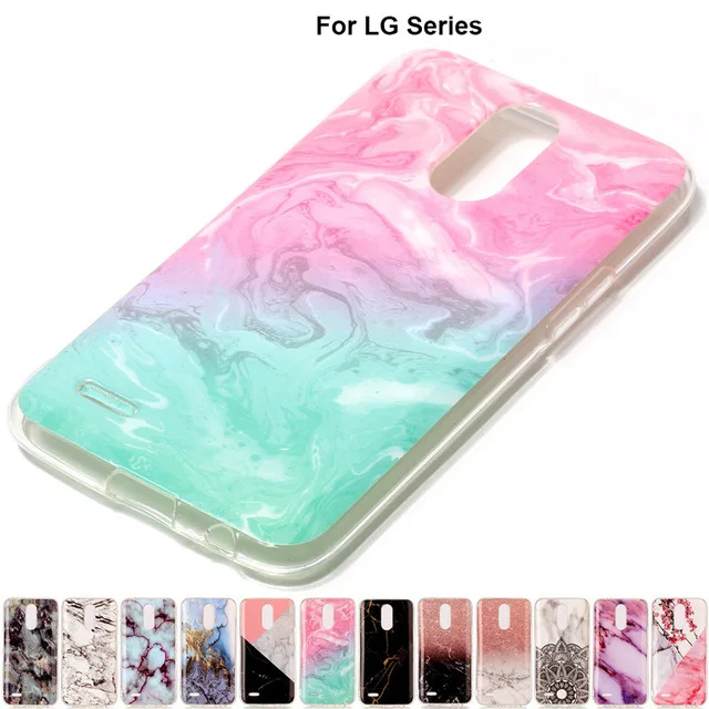 Fashion Marble Soft Tpu Skin Shell Rubber Case For LG X Power K4 M160 K10 M250 K8 2017 M200 US215 LV3 LV5 Silicone Coque