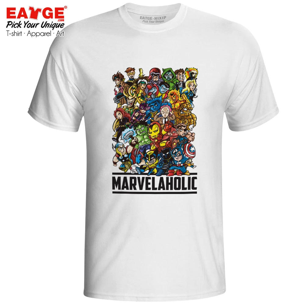 I Am A Marvelaholic T Shirt Marvelous Superhero Avengers Endgame X Men Super Hero End Game T-shirt Novelty Rare Design EATGE Tee