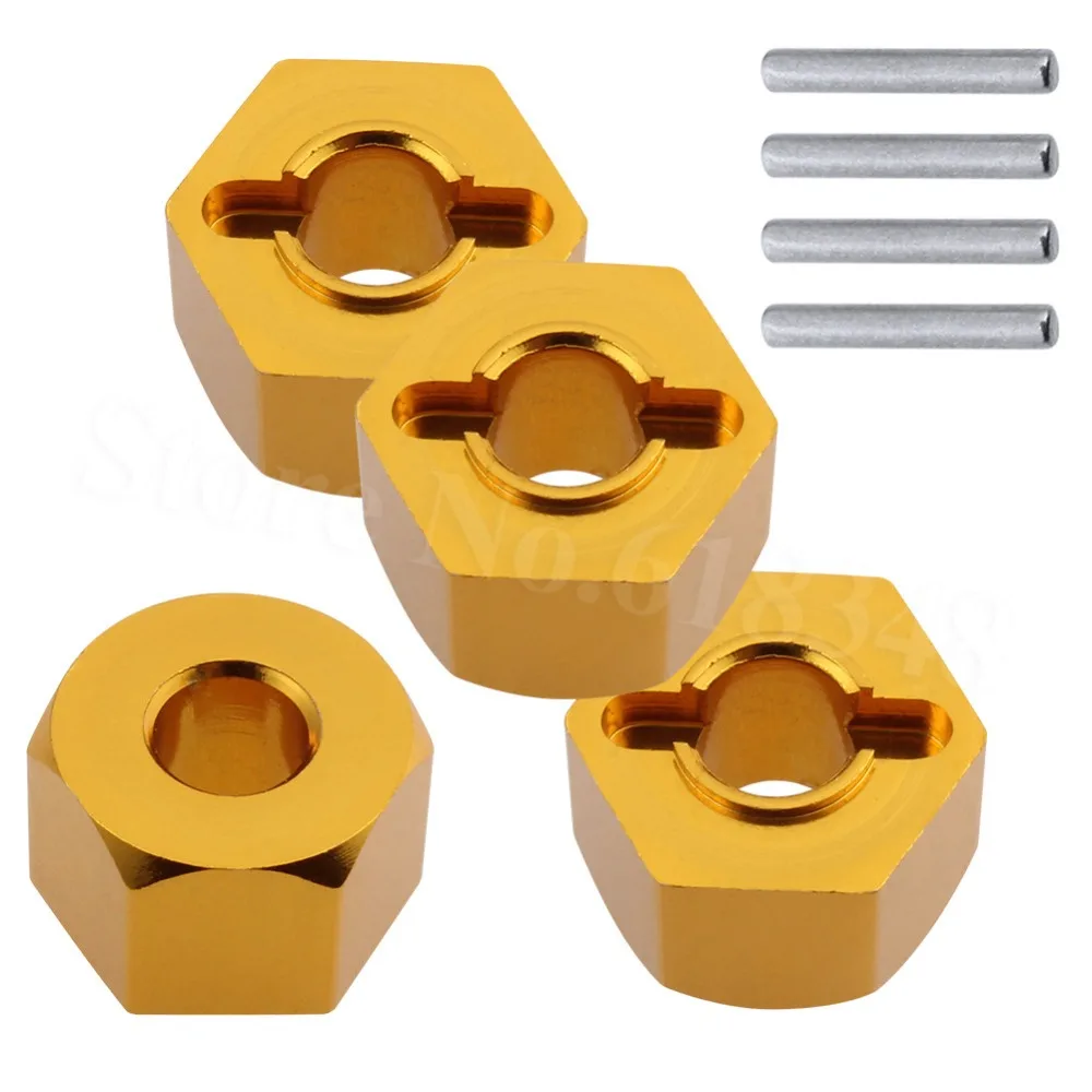 

4Pcs 12mm Aluminum Wheel Hex Hub Nut Mount For HPI WR8 Flux Rally Ken Block 3.0 107876
