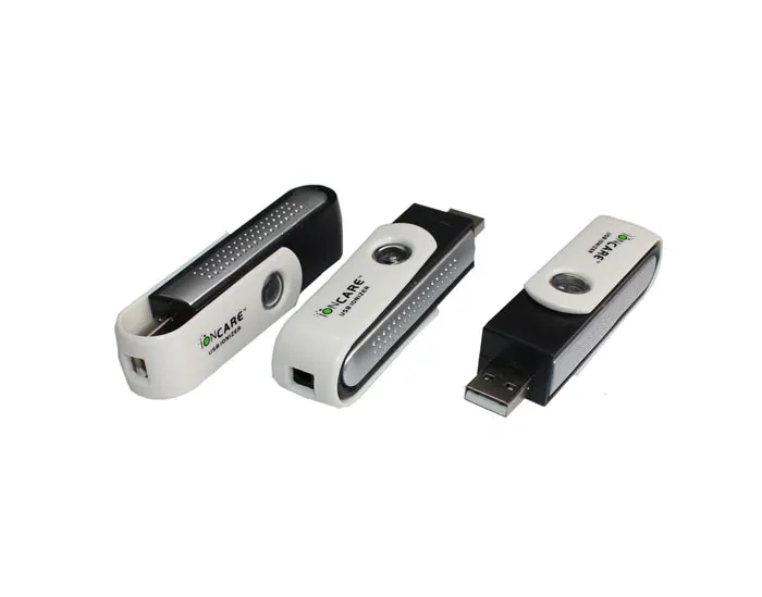 Mini purificador de aire USB para limpieza de ionizador de ordenador, generador de aniones ouput 1 millón de piezas de potencia de 0,3 W, USB del coche purificador de