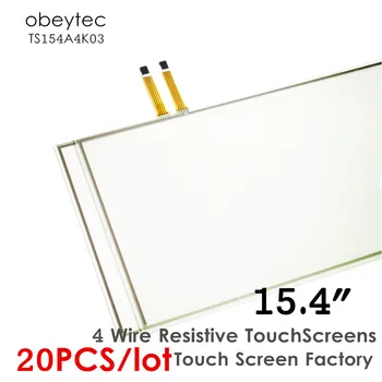 

20PCS! Obeytec 15.4 inches Transparent ITO Glass touch sensor, Panel only, Active size 331.2*207 mm, TS154A4K03
