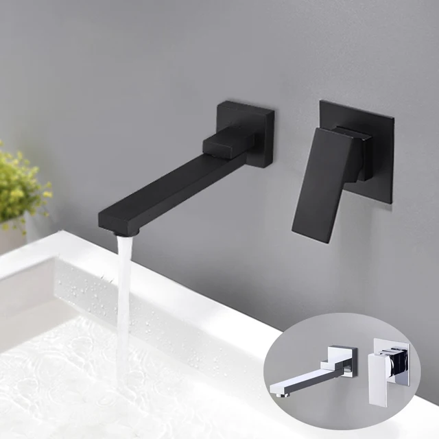 Bathroom Wall Mounted Basin Faucet Rotatable Bathtub Spout Bathroom Wall Mounted Basin Faucet Rotatable Bathtub Spout Water Mixer Valve Tap Sink Tapware