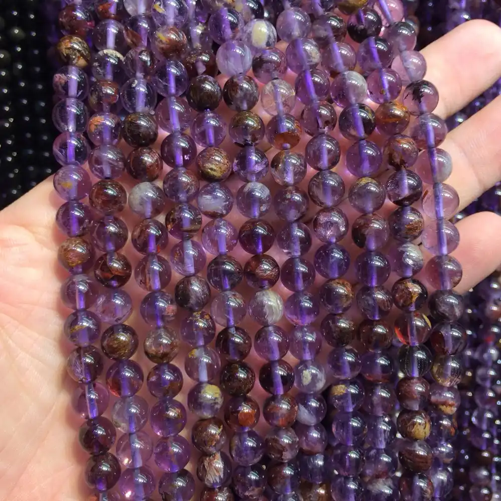 Natural Multicolor Purple Amethyst Quartz Stone Beads For Jewelry Making 15" DIY Natural Multicolor Purple Amethyst Quartz Stone Beads For Jewelry Making 15" DIY