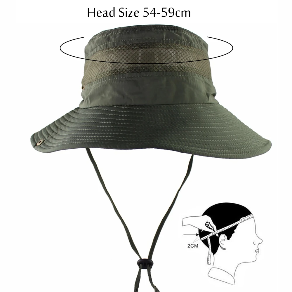 Light Weight Bucket Safari Fisherman's Hiking Boonie Crushable Cotton Hat Cap