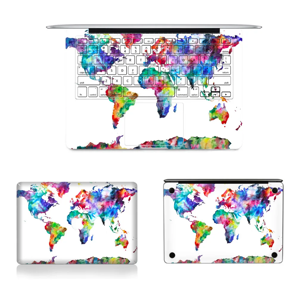Laptop Full Vinyl Decal Top Bottom and Keyboard Side Sticker World Map Skins For Macbook Air Map Of The World Keyboard Sticker Map Of The World Keyboard Sticker Laptop Full Vinyl Decal Top Bottom and Keyboard Side Sticker World Map Skins For Macbook Air