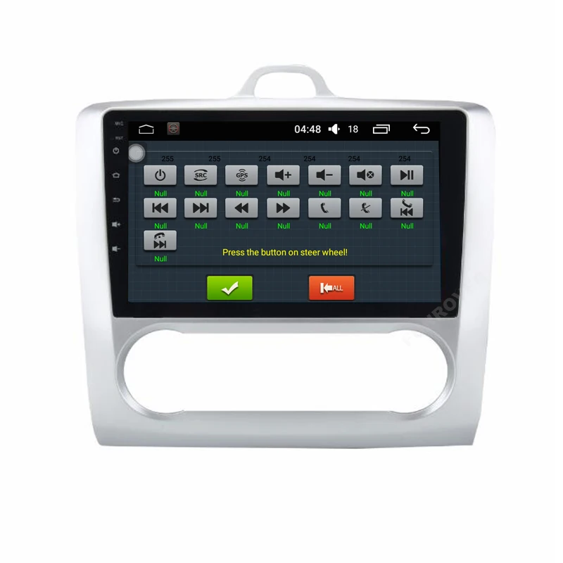 Clearance Funrover  9"8 cores Android 8.0 2 din Car dvd gps Player For Ford Focus 2 2004-2011 radio Autoradio Multimedia Stereo Head unit 3