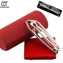 = Clara Vida = телескопические ножные высококачественные Hd складные линзы с антиусталостным покрытием унисекс очки для чтения+ 1+ 1,5+ 2+ 2,5+ 3+ 3,5+ 4