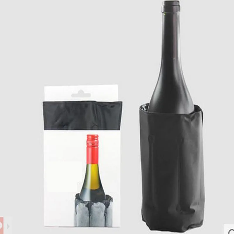 

Free shipping nylo wine cooling bag ice bag jelly bag picnic beverage cool bag wine rack cooler