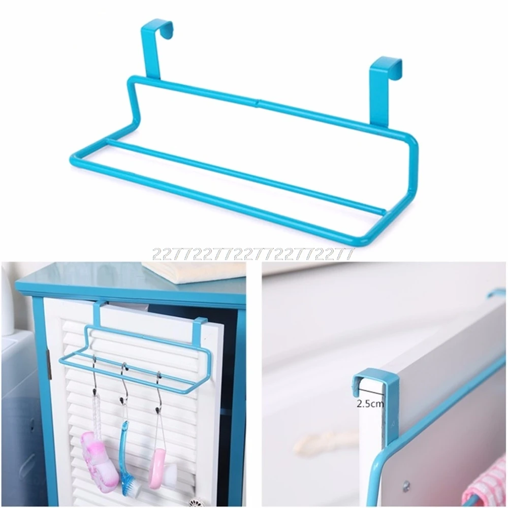 

Over Door Towel Rack Double Pole Bar Hanging Holder Bathroom Kitchen Cabinet Shelf Rails Holder My08 19 Dropship