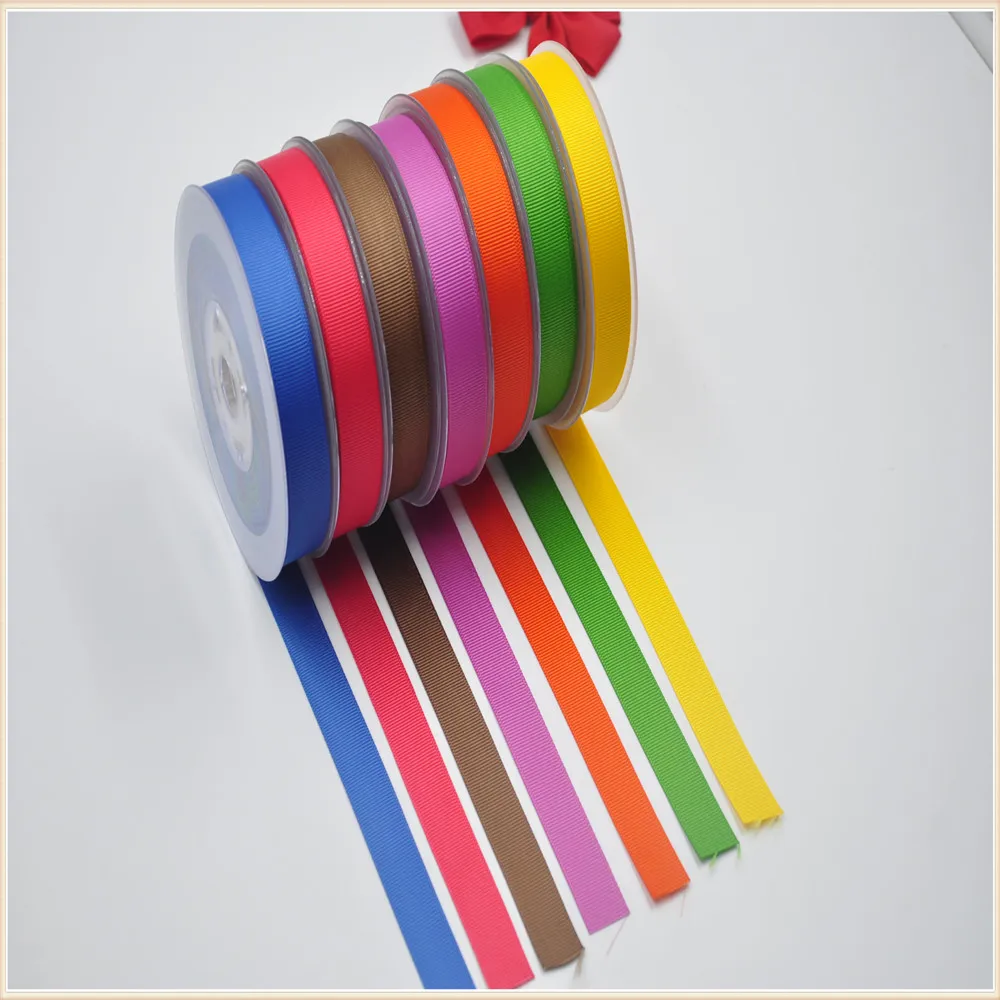7/8" 22MM Solid Poyester Grosgrain Ribbons 245 Colors in stock,Top