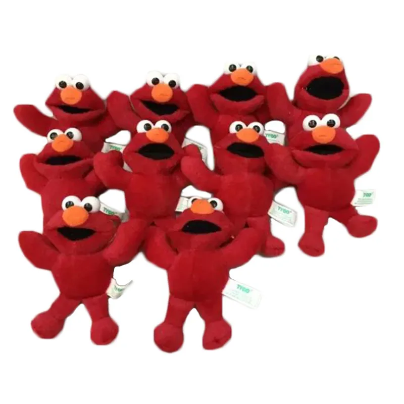 

10 pcs/lot Sesame Street Elmo Cookie Monster Soft Plush pandant Toy Soft Doll Stuffed Plush Toy gift