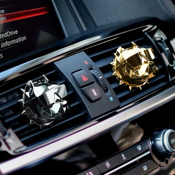 

Bulldog Car Perfume Fragrance Diffuser air fresheners with Magnet Clip Auto Vents Scent Parfume Gift Box Car Decor