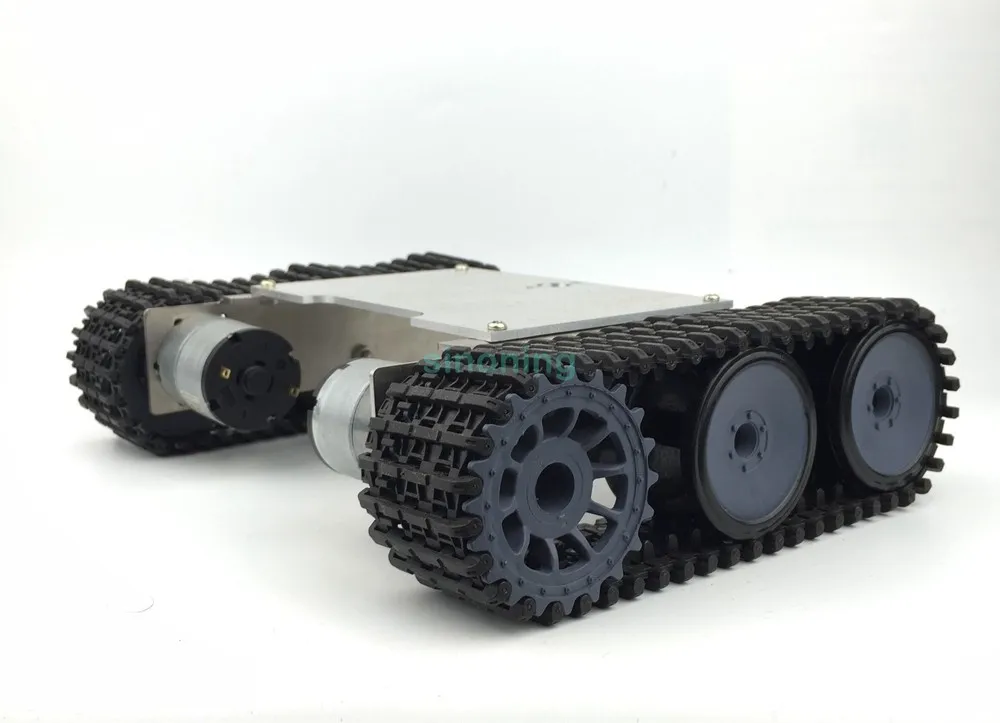 Cheap 2wd Aluminum & Steel Metal robot chassis tank ROT-1 crawler SN600 6-12v