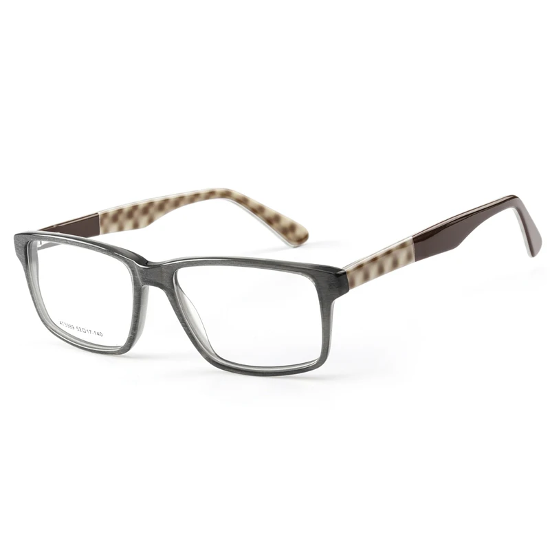 Accetate, мужские очки, оправа, Ретро стиль, прозрачная, модная, дизайнерская, оптическая, прозрачная оправа для очков# AT3389 - Цвет оправы: C3