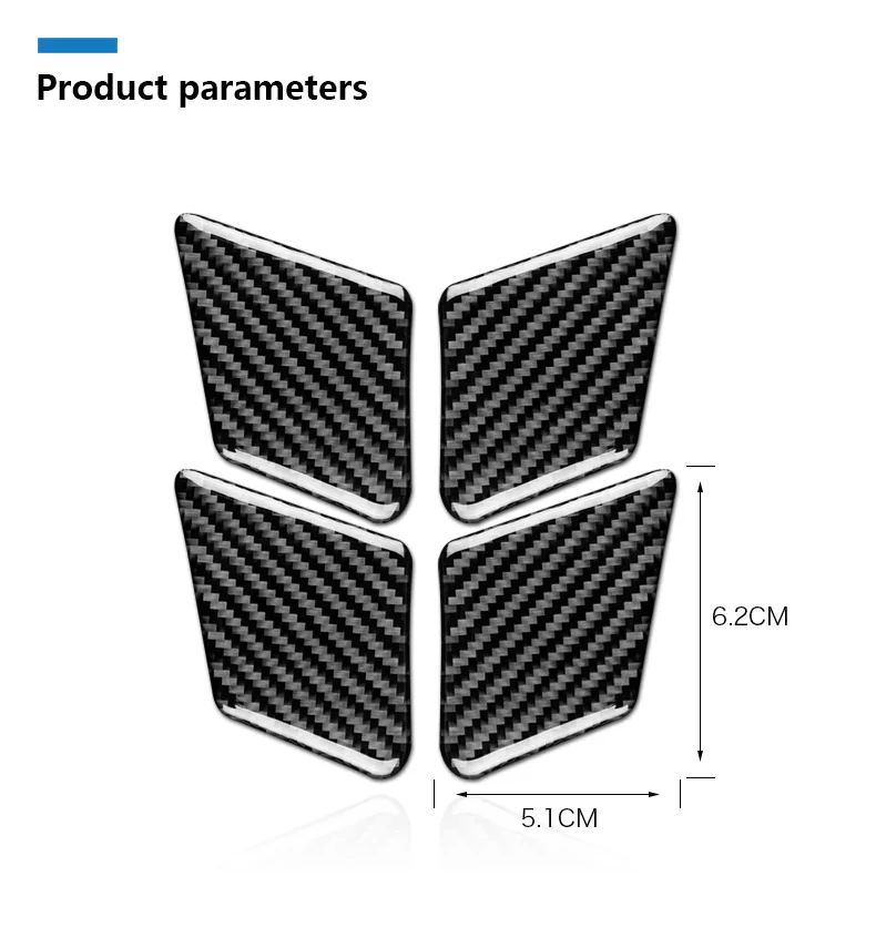 Mercedes C Class W204 E Class W212 Accessories Car Interior Carbon Fiber Door Handle Cover Trim Door Bowl Stickers (9)