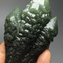 126 г натуральный зеленый кристалл кварца кластерный образец из внутренней монгольи целебные кристаллы