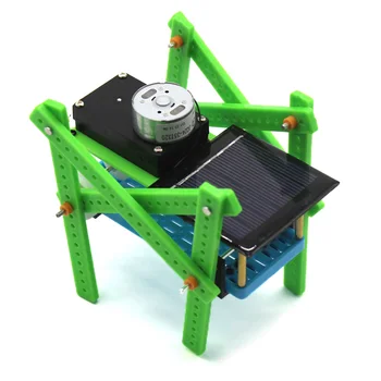

Funny Assembling DIY Puzzle Toys Children Educational Gadget Solar Power Quadruped Smart Robot Classis Energy Kit Kids Gift